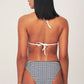 Black Striped Bikini Top