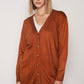 Comfortable Trouser Set with Elastic Waistband - Brown