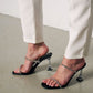 Women's Two-Band Waterway Stone Heeled Slipper Shoes
