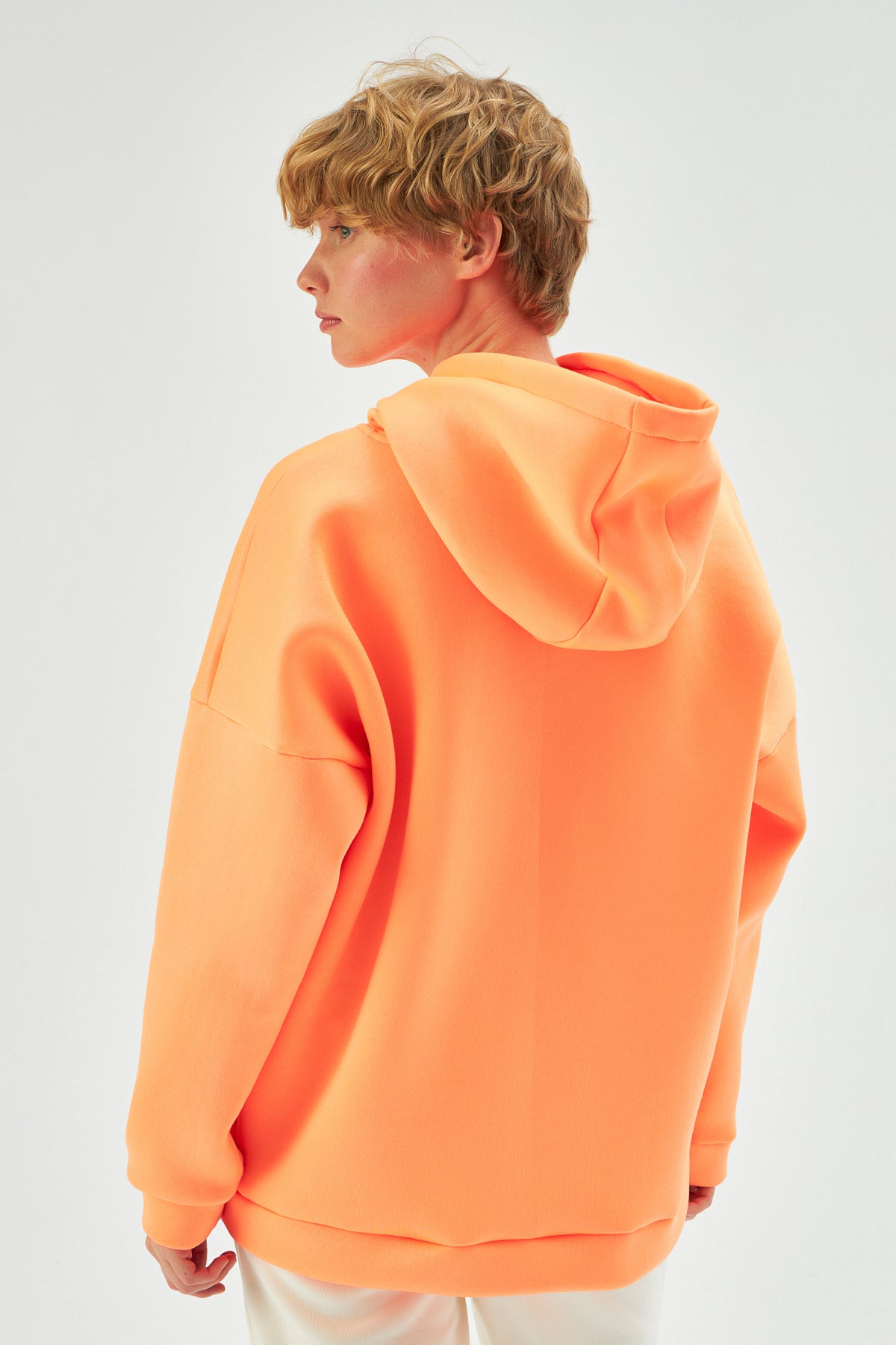 MUNI MUNI -  Oversize Neon Hoodie - orange