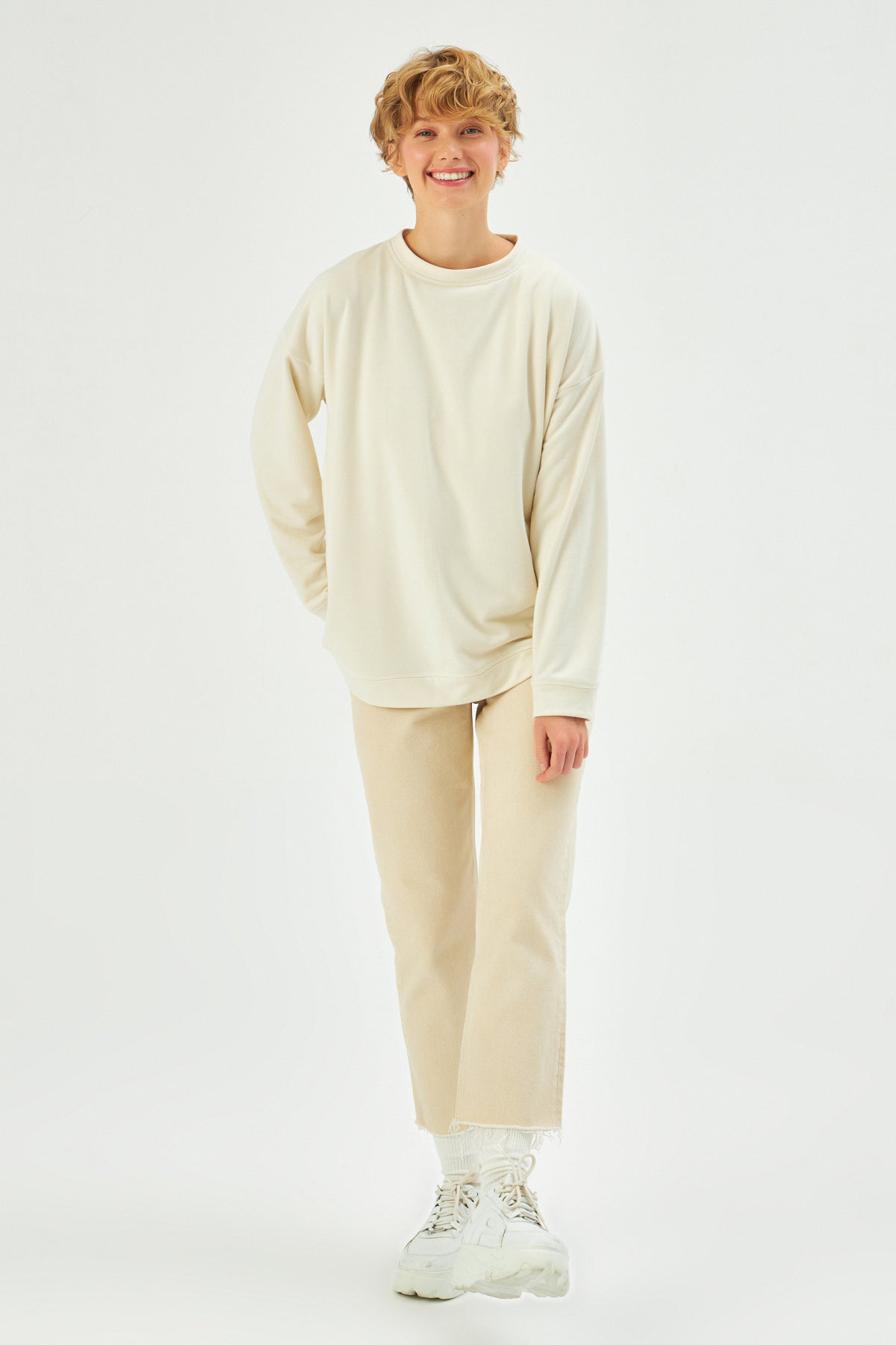 MUNI MUNI - Oversize Sweatshirt - beige