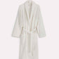 Ribbed Cotton Bathrobe - Cream