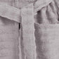 Ribbed Cotton Bathrobe - Dark Grey