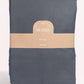 Classic Percale - Core Bedding Set - Anthracite with White Piped Edge