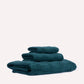 Striped Cotton Towel Set - Pine Green (3 Towels)