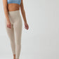 High Waist Leggings - Beige