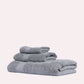Plush Cotton Spa Towel Set - Grey (3 Towels)