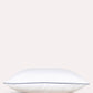 Classic Percale - Duvet Cover Set- White with Navy Blue Pipe Edge
