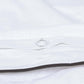 Classic Percale Duvet Cover- White with Anthracite Piped Edge