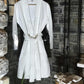 Santorini Collection Bathrobe Set of 2 pieces- White