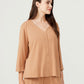 Plus Size Loungewear Set - Light Brown - Ocoza