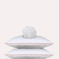 Classic Percale - Fitted Sheet Set- White with Peach Piped Edge
