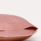 Classic Percale - Core Bedding Set - Peach with White Piped Edge