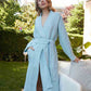 Muslin Cotton Bathrobe - Nile Green
