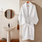 Cotton Bathrobe - White - Ocoza