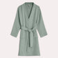 Muslin Cotton Bathrobe - Sage Green - Ocoza