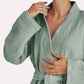 Muslin Cotton Bathrobe - Sage Green
