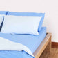 Reversible Percale Duvet Cover - Blue & Baby Blue