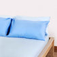 Reversible Percale Bedding Set - Blue & Baby Blue