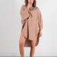 Cocoon Cotton Poncho-Sunset
