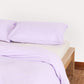 Sateen Stripe Duvet Cover - Lilac