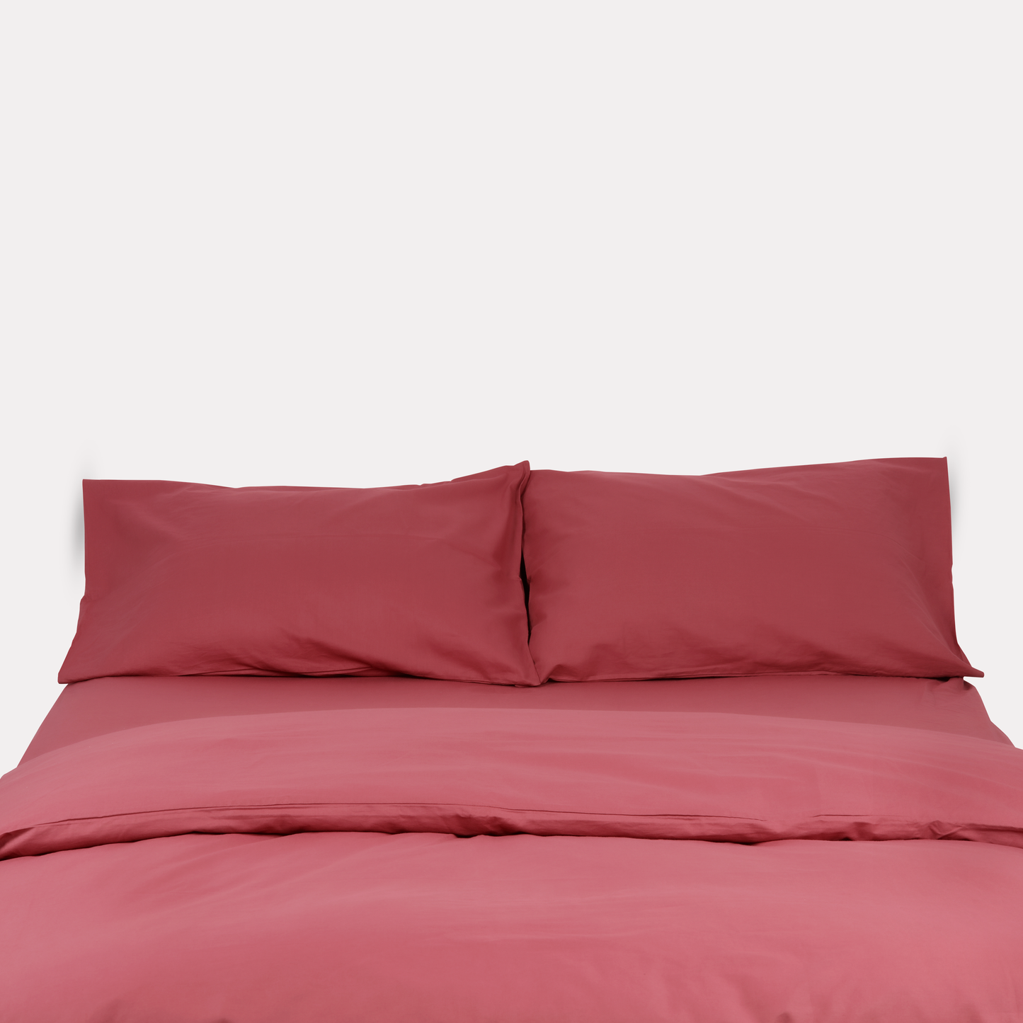 Classic Percale Pillowcase 2pcs- Carmine