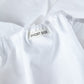 Classic Percale - Core Bedding Set - White with Peach Piped Edge