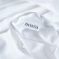 Classic Percale - Core Bedding Set - White with Peach Piped Edge