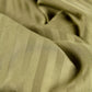 Sateen Stripe Flat Sheet Set - Oil Green