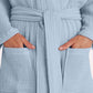 Muslin Cotton Bathrobe - Lavender Blue