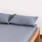 Classic Percale - Fitted Sheet Set - Dark Grey