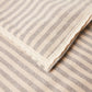 Striped Linen Table Cloth - Grey - Ocoza