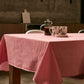Checked Cotton Table Cloth - Red - Ocoza