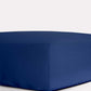 Classic Percale Fitted Sheet- Navy Blue