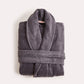 Spa Cotton Bathrobe Set 3 pcs - Dark Grey - Ocoza
