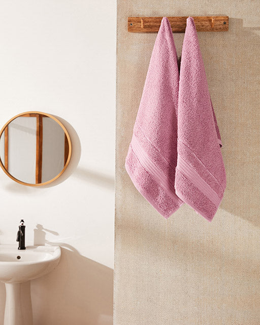 Spa Cotton Bathrobe Set 3 pcs - Lilac - Ocoza