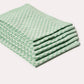 Gingham Cotton Tea Towel 6 pcs - Green - Ocoza