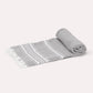Recycled Cotton Peshtemal Towel - Grey