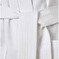 Santorini Cotton Bath Robe - White