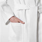 Santorini Cotton Bath Robe - White