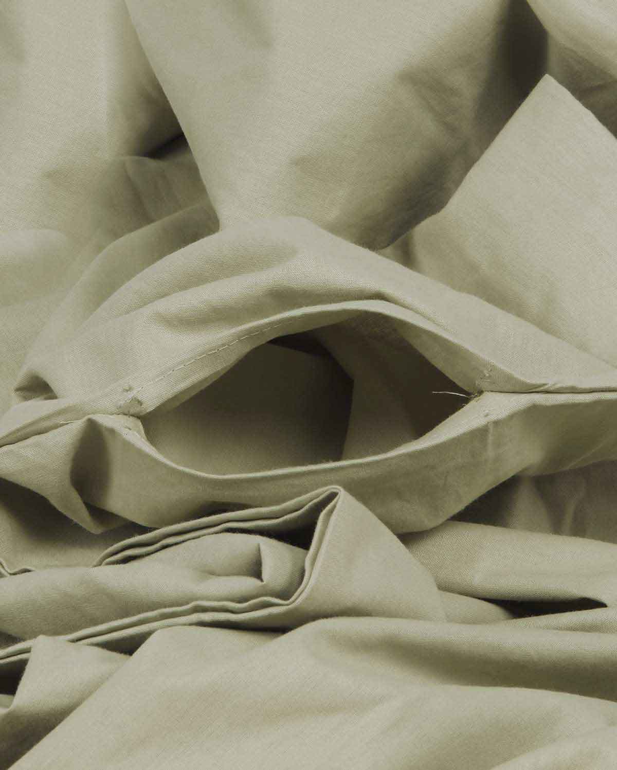 Classic Percale - Duvet Cover Set - Sage Green