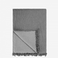 Cocoon Muslin Cotton Throw - Dark Grey & Light Grey