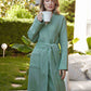 Muslin Cotton Bathrobe - Jade Green