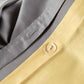 Reversible Percale Duvet Cover - Yellow & Dove Grey