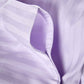 Sateen Stripe - Core Bedding Set - Lilac & White
