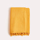 Waffle Cotton Blanket - Yellow