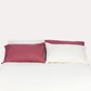 Reversible Percale Bedding Set - Carmine & Ecru