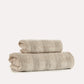 Cotton Velvet Towel Set 2pcs - Milk Chocolate - Ocoza