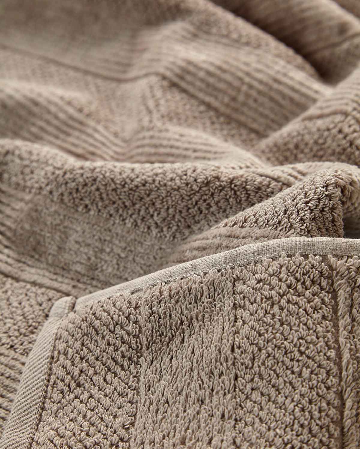 Cotton Velvet Towel Set - Dark Chocolate (2 Towels)