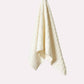 Ribbed Soft Cotton Towel Set - Cream (2 Towels)